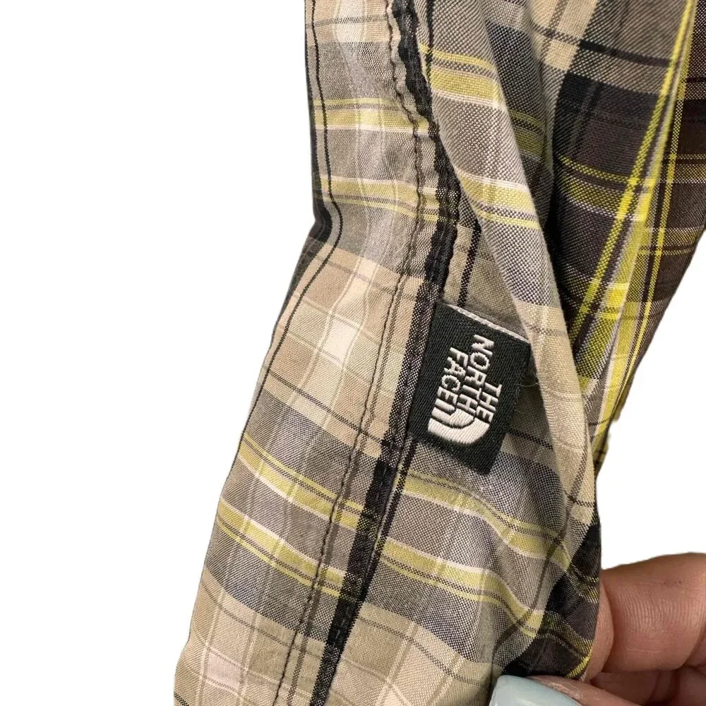 The North Face Pine Knot Woven Plaid Collared Button-Up Shirt Size XL